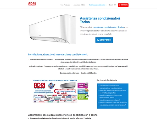 Installazione, riparazioni, manutenzione condizionatori